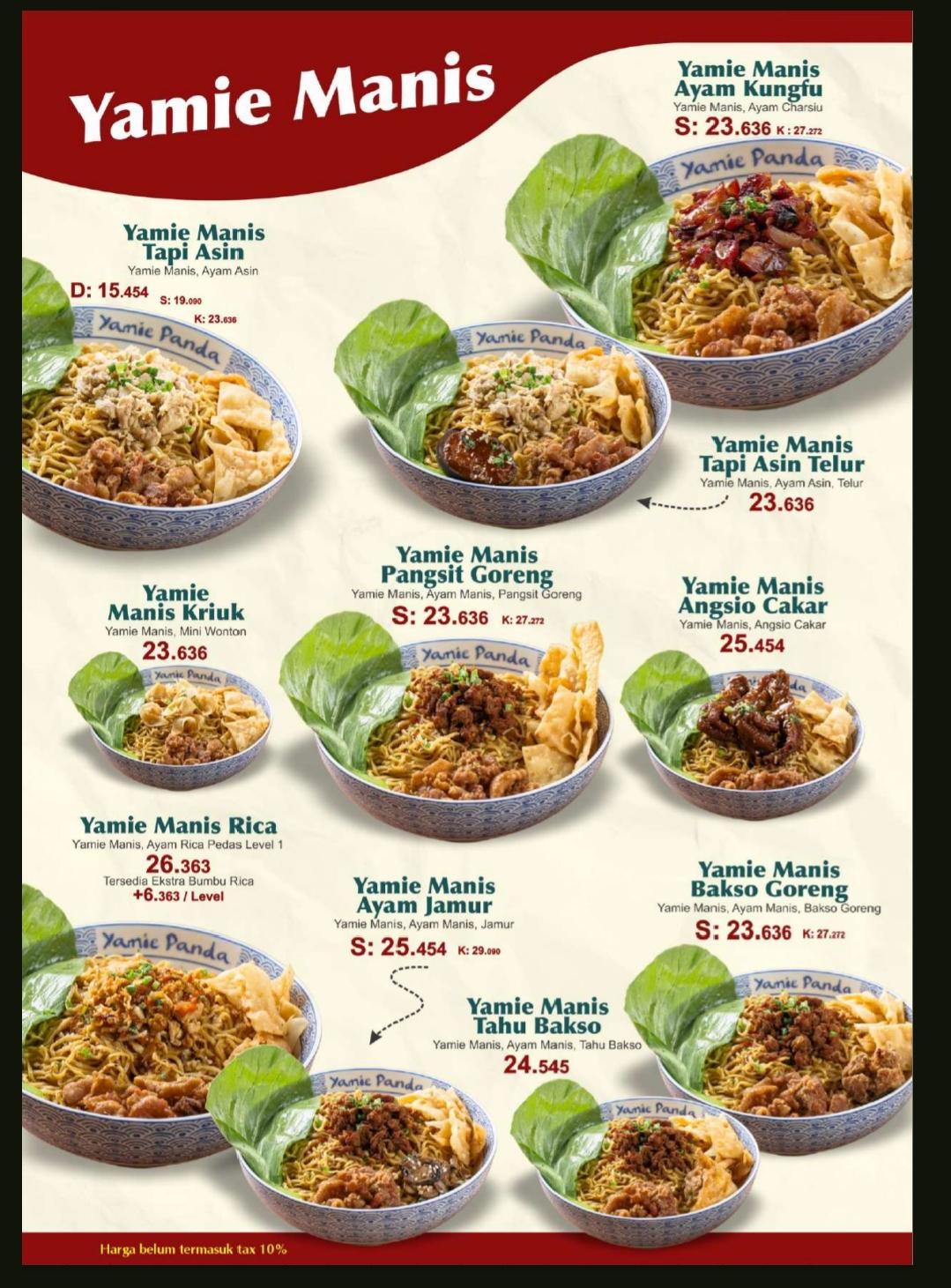 Menu — Yamie Panda Chapter Timoho